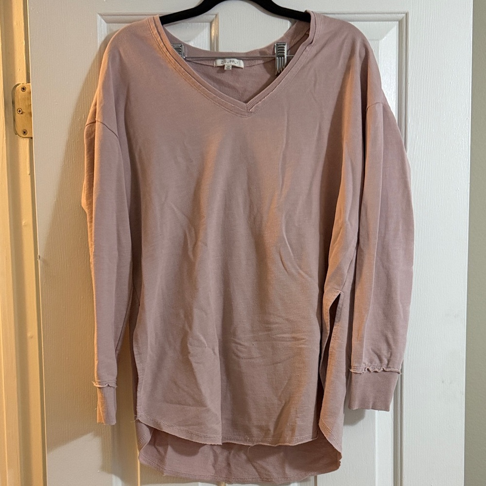 Z Supply Weekender V Neck Sweatshirt